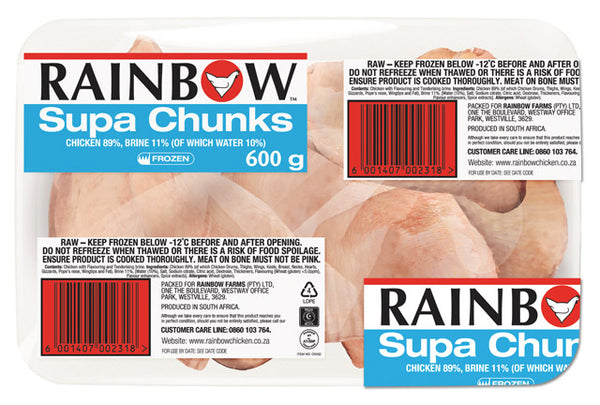 RAINBOW  CHICKEN CHUNKS